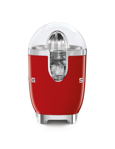 Smeg Exprimidor CJF11RDEU 70W Rojo Retro Antigoteo Aluminio Fundido
