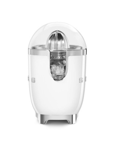 Smeg Exprimidor CJF11WHEU 70W Blanco Retro Años 50 Aluminio Fundido Acero Inox