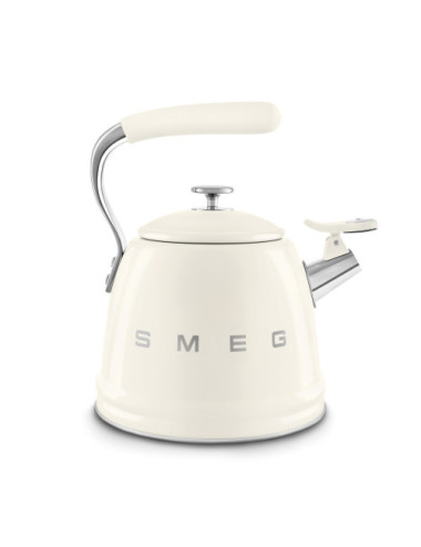 Smeg Hervidor WKF01CR Silbato Crema 2,3 L 50’s Style