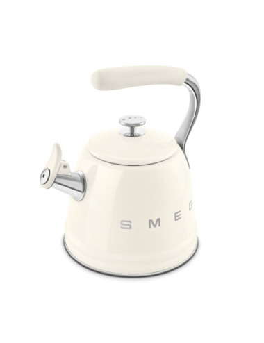 Smeg Hervidor WKF01CR Silbato Crema 2,3 L 50’s Style