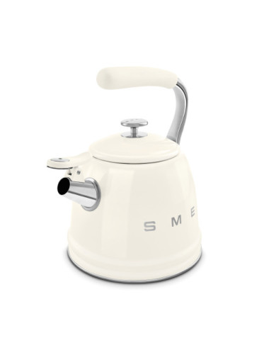 Smeg Hervidor WKF01CR Silbato Crema 2,3 L 50’s Style