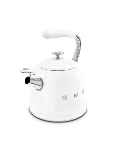Smeg Hervidor WKF01WH Silbante Inox 50’s Style Blanco 2,3 L Clase A