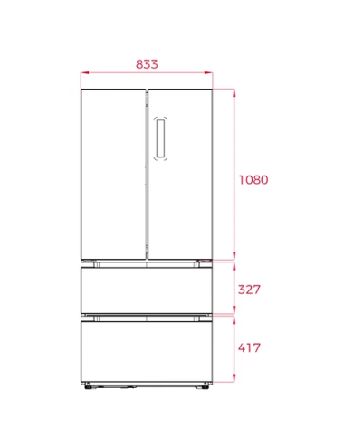 Teka Frigorífico Americano French Door RFD 77825 SS EU Inox 516 L LongLife No Frost IonClean Inverter Clase E