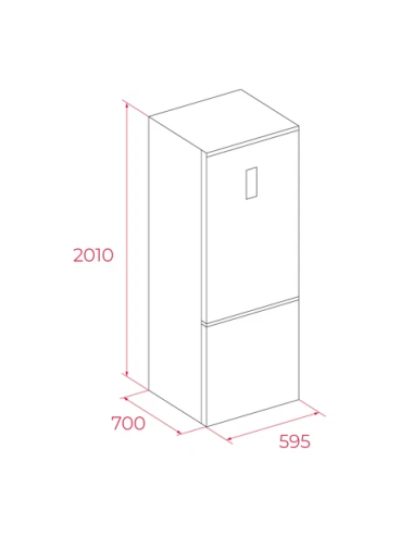 Teka Frigorífico Combi RBF 88670 GBK 1’86m Inox NoFrost 311L Clase F