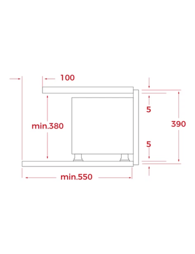 Teka Microondas Integrable ML 8220 BIS L Cristal Full Black Base Cerámica