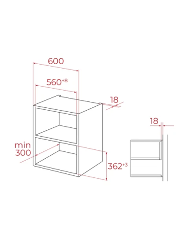 TEKA Microondas Integrable MLEG 820 FI BK Microondas+Grill Cristal Full Black