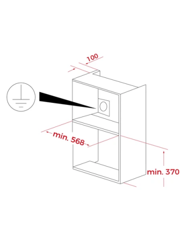 TEKA Microondas Integrable NEO MS 6220 BI L SS Base Cerámica Puerta Izquierda