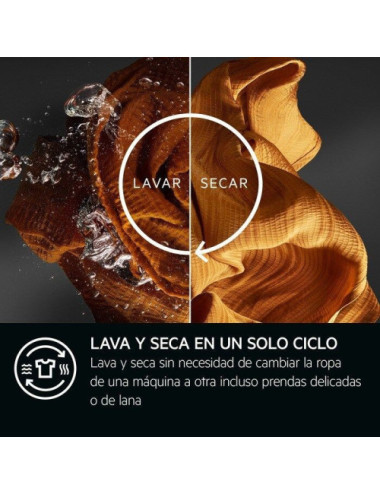 AEG Lavadora Secadora LWR7304L4B Serie 7000 ProSteam® 11kg Libre Instalación