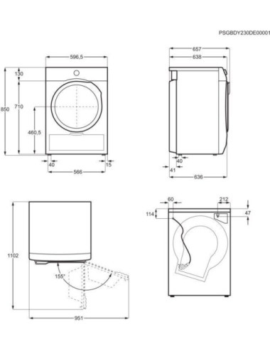 AEG Secadora TR839T4PBCP Bomba de Calor Serie 8000 AbsoluteCare® 9kg