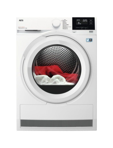 AEG Secadora con Bomba de Calor TR818A2OB AbsoluteCare® 8 kg Blanco Woolmark Blue