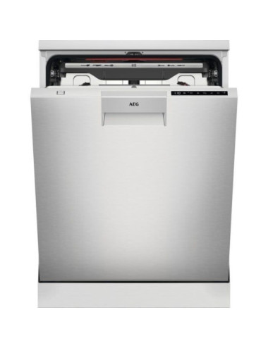 AEG Lavavajillas FFB76717PM Serie 7000 GlassCare 14 Cubiertos Inox AirDry Clase A