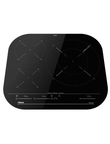 Teka Placa Inducción IKC 63320 MSP BK 4 Zonas Paellera XL Táctil Directas Negro