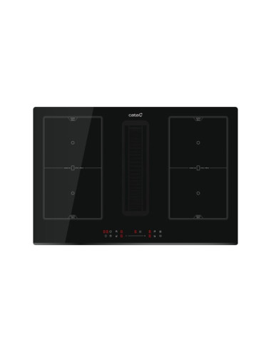 Cata Placa Integración IAS 7024 Inox 77 cm 4 Zonas Mono-Slider Inducción