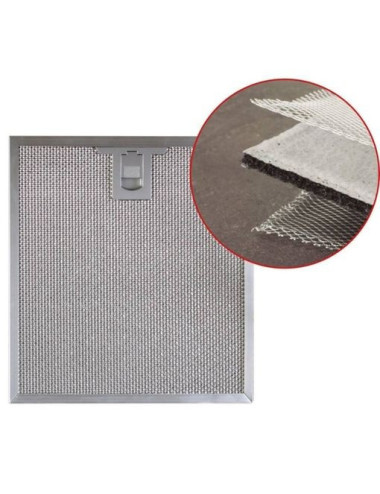 Cata Kit Filtro DUAL AS-750 Metálico/Carbón Activo 225×120 mm