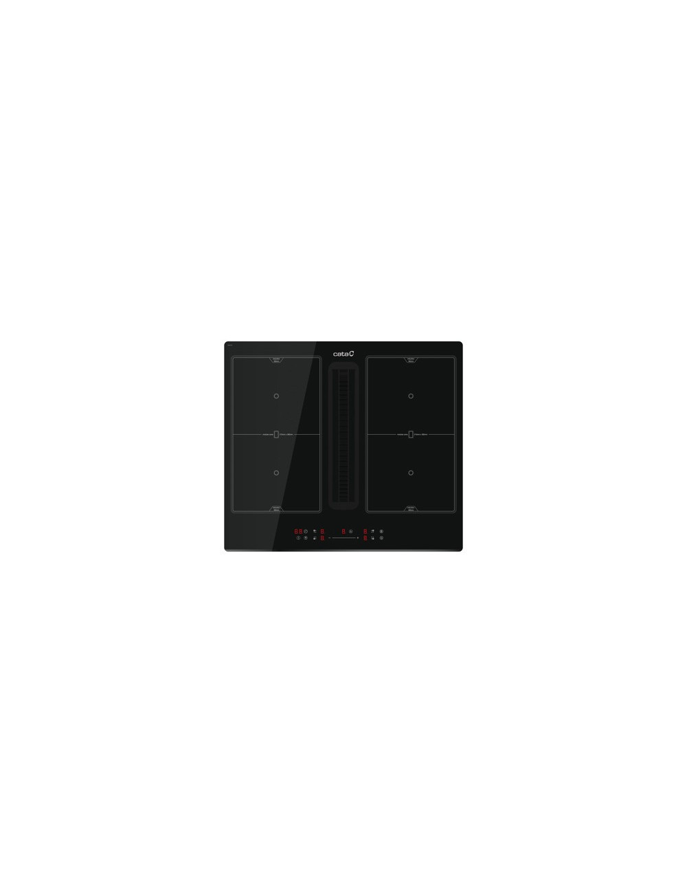 Cata Placa Inducción IAS 6024 60cm 4 Zonas Control Táctil Negra