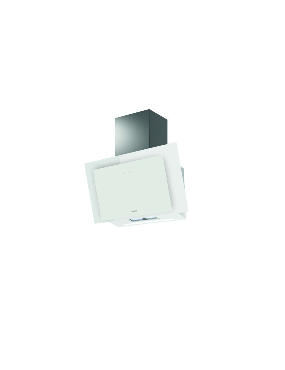 Cata Campana Decorativa Thalassa Evo 800 GWH Vertical Cristal Blanco 80 cm Clase A++