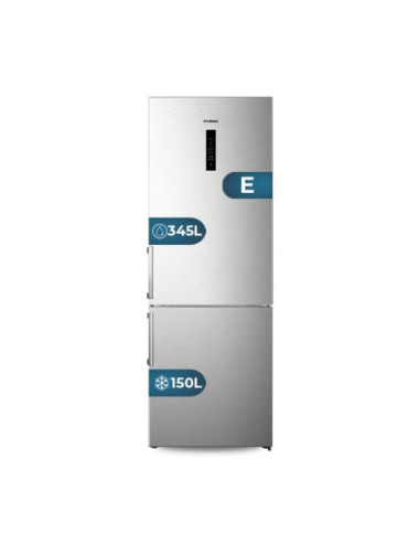 HYUNDAI FRIGO-COMBI HC-2700ENFIX 2,00x70cm INOX N.F. CLASE E