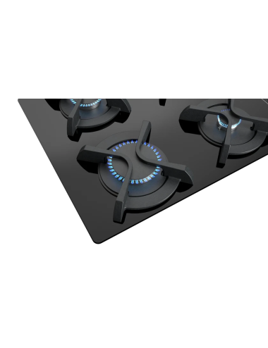 Teka Placa GBC 64003 KBN Gas Cristal Negro 60 cm 4 Quemadores Natural