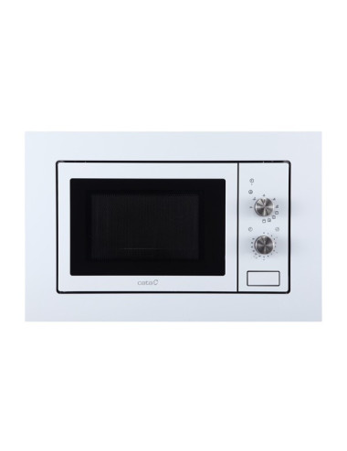 Cata Microondas MMA 20 WH Integrable 20L 800W Grill Blanco 9 Funciones
