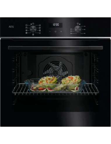 AEG Horno TU5AB21FSB Multifunción 72L Negro Inox 9 Funciones AquaClean Clase A+