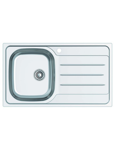 Cata Fregadero CDP-1 ED Inox 86x50 Escurridor Derecha Mueble 45cm