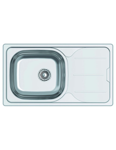 Cata Fregadero CDP-1 ED 86x50cm Inox Escurridor Derecha Mueble 45cm