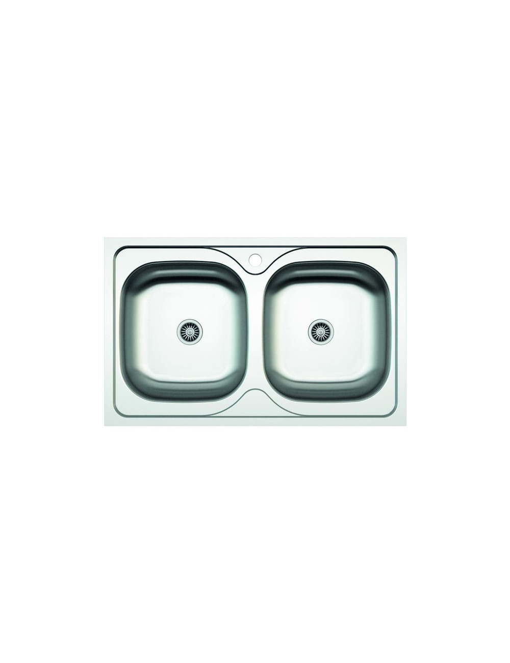 Cata Fregadero C-2 AG Inox 2 Cubetas 79x50 cm Sobre Encimera Mueble 80 cm Cata Fregadero C-2 AG Inox 2 Cubetas 79x50 cm Sobre Encimera Mueble 80 cm