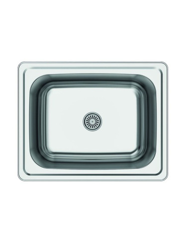 Cata Fregadero CSS60-1 1 Cubeta Sobre Encimera Acero Inoxidable Mueble 60 cm