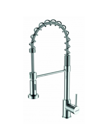 Cata Grifo CPB Monomando Cromo Extraíble Caño Alto 510mm Giratorio 360°