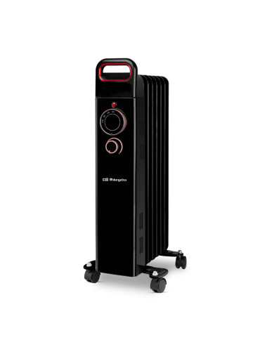 Orbegozo Radiador de Aceite RUN1500 1500W 7 Elementos Negro