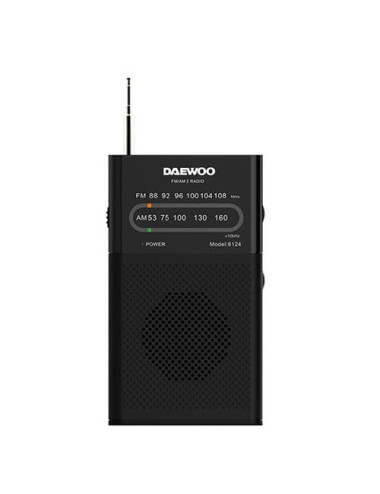 DAEWOO RADIO PORTATIL DW-1027 ANALOGICA ALTAVOZ INTEGRADO NEGRA