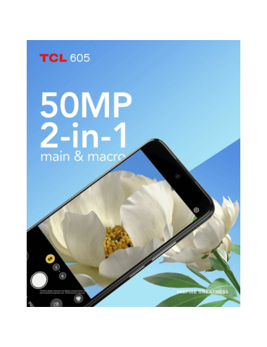 TCL TELEFONO MOVIL 605 4+128GB NEGRO