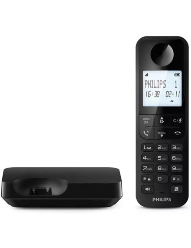 PHILIPS TELEFONO INAL. D2701B MANOS LIBRES NEGRO