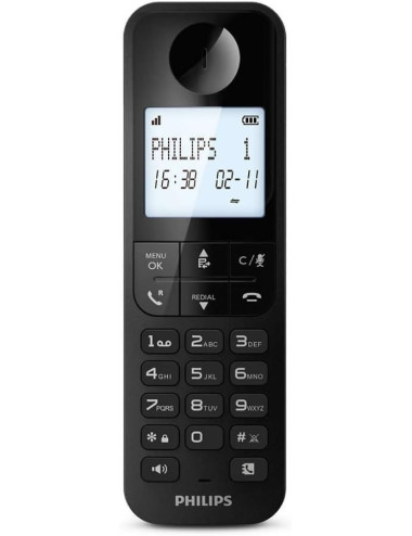 PHILIPS TELEFONO INAL. D2701B MANOS LIBRES NEGRO