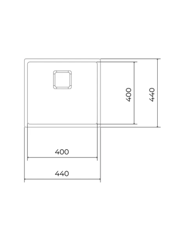 Teka Fregadero FlexLinea RS15 40.40 PureClean Inox 1 Cubeta 50cm SilentSmart