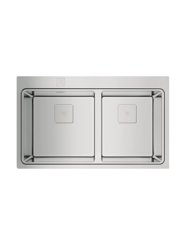 Teka Fregadero Encastrado Zenit RS15 2C 86 Acero Inox 2 Cubetas SilentSmart