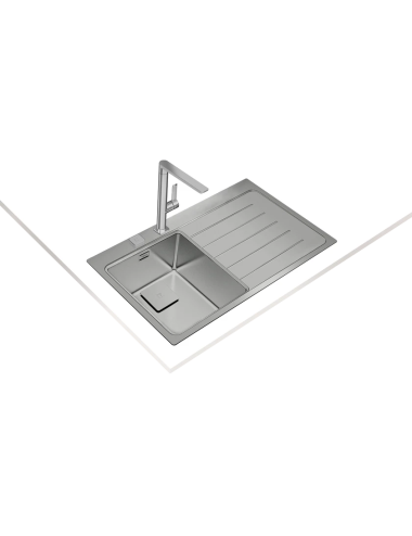 Teka Fregadero Zenit RS15 1C 1E R Encastre Derecha Inox 45cm SilentSmart