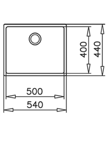 Teka Fregadero Be Linea RS15 40.40 Bajo Encimera 1 Cubeta Acero Inox SilentSmart
