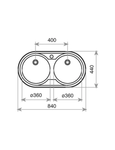 Teka Fregadero DR-80 2C Encastre Acero Inox 2 Cubetas 80cm