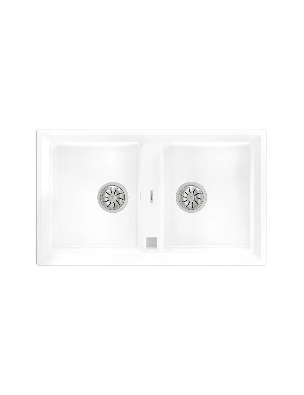 Teka Fregadero Stone 90 B-TG 2C Encastrado Granito 2 Cubetas Blanco AUTO