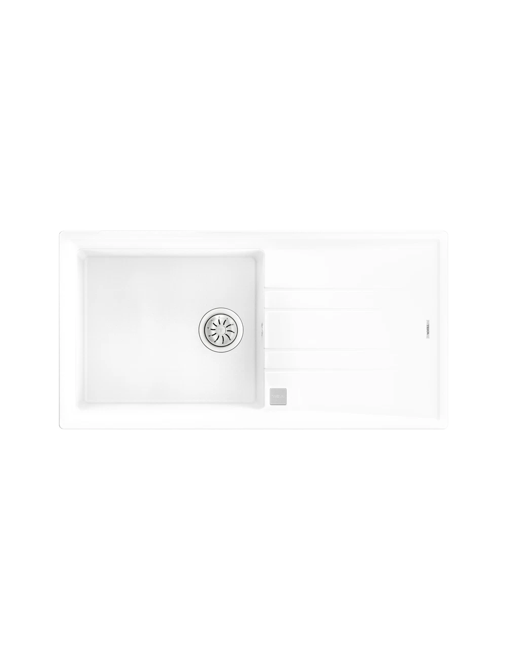 Teka Fregadero Stone 60-TG 1C 1E Encastre Granito 1 Cubeta Escurridor Blanco
