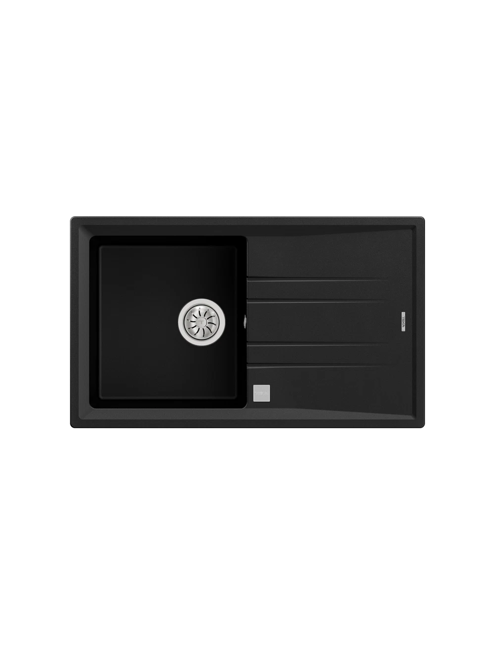 Teka Fregadero Stone 50 B-TG 1C 1E Granito 1 Cubeta Escurridor Reversible Carbón