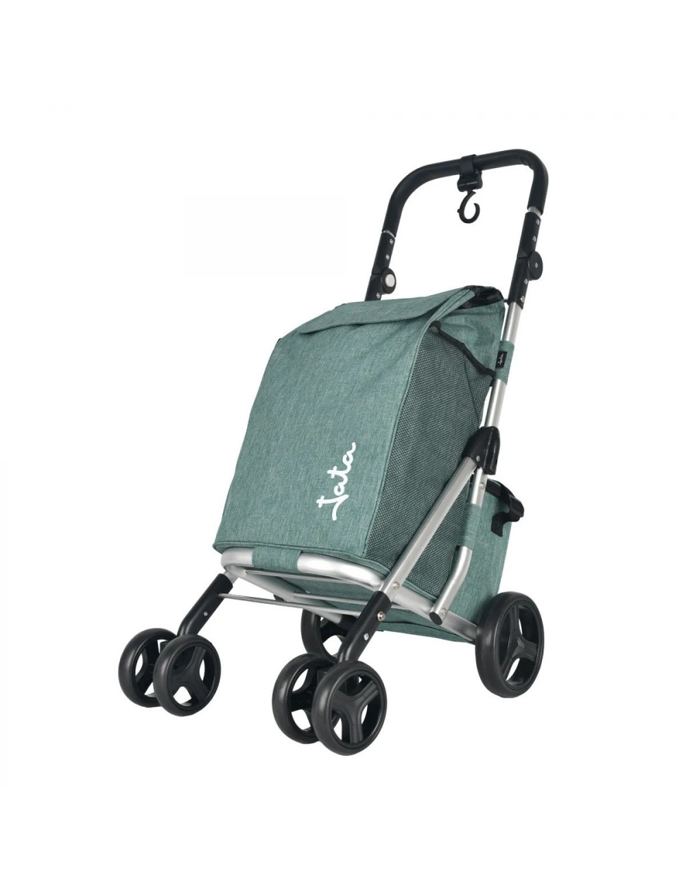 JATA CARRO COMPRA HCAR-2501 4 RUEDAS + BOLSA TERMICA VERDE