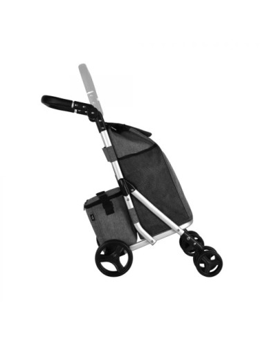 JATA CARRO COMPRA HCAR-2502 4 RUEDAS + BOLSA TERMICA GRIS