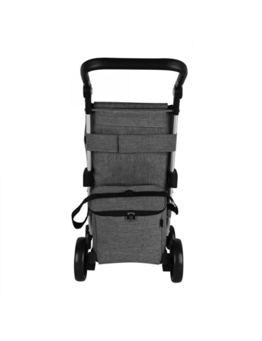 JATA CARRO COMPRA HCAR-2502 4 RUEDAS + BOLSA TERMICA GRIS