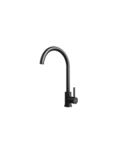 Teka Grifo Cocina UNI 9310 Monomando Caño Alto Negro Eco