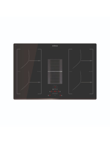 Edesa Placa Inducción EIS-7423 DD R 77cm 4 Zonas Cristal Negro Clase A