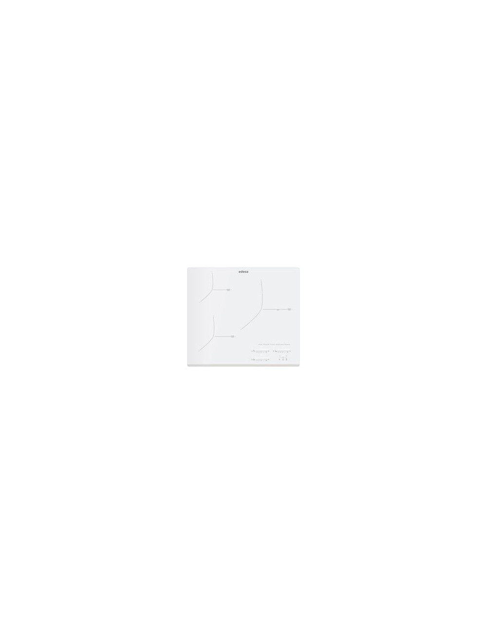 Edesa Placa Inducción EIMS-6330 B WH/B 60cm 7100W 4 Zonas Negra