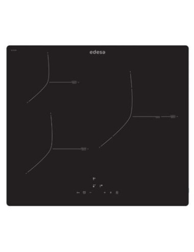 Edesa Placa Inducción EIT-6328R-C 59cm 3 Zonas Negra