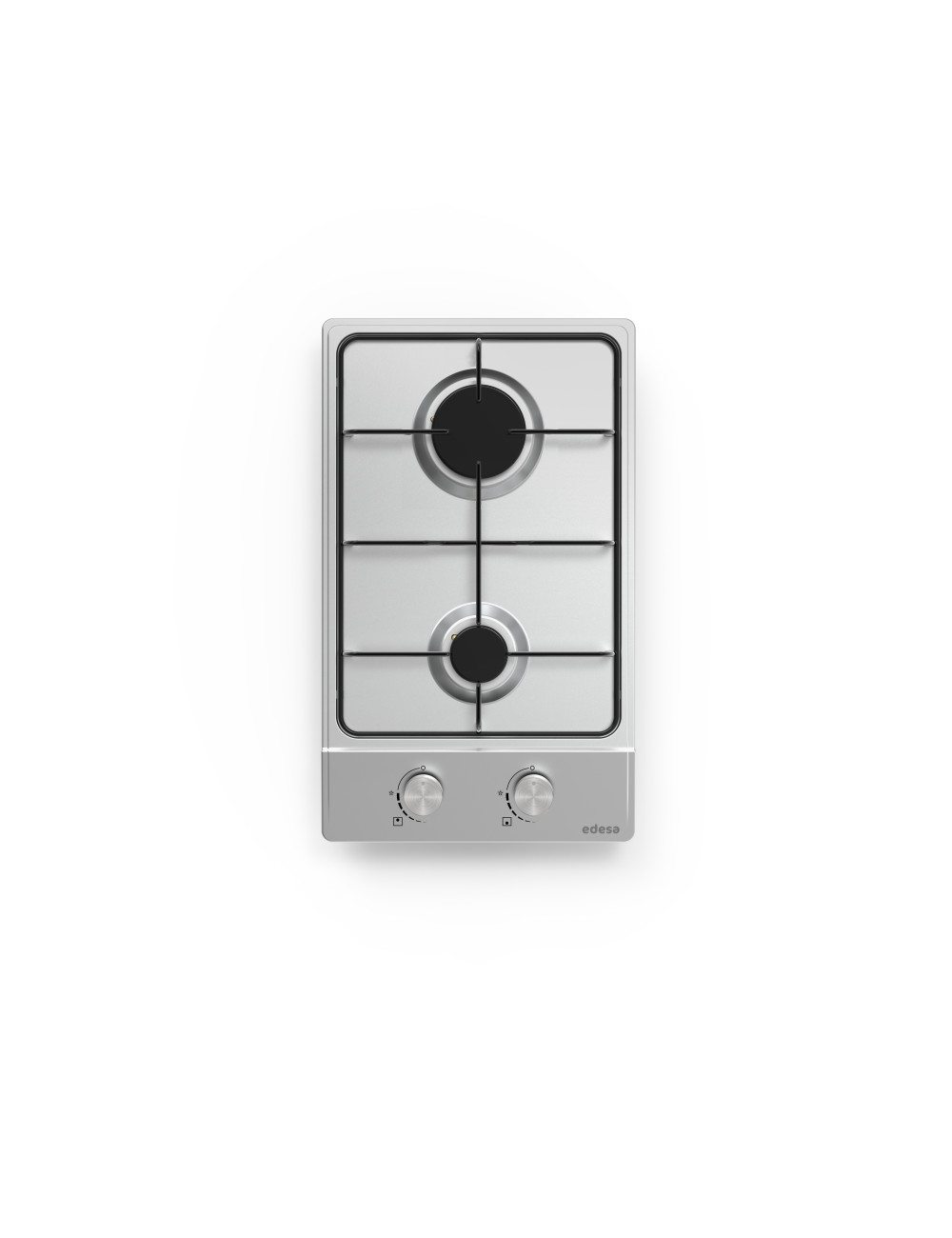 Edesa Placa Gas EGX-3022 TI N Inox 2 fuegos 30 cm